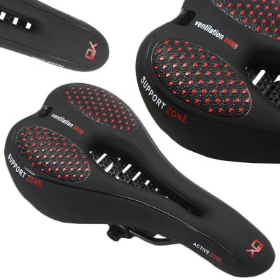 Active sedlo na kolo komfortní gelové sedlo pohodlné měkké MTB Cross – Zboží Mobilmania