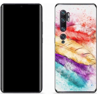 Pouzdro mmCase Gelové Xiaomi Mi Note 10 - barevné peří – Zboží Živě