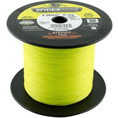 Spiderwire šňůra Stealth Smooth 8 žlutá 1m 0,25mm 27,3kg – Zboží Mobilmania