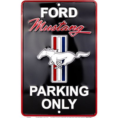 Plechová cedule Ford Mustang Parking, 20cm x 30cm – Hledejceny.cz