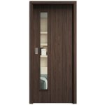Sapeli Elegant Komfort M60 posuvné ořech 80 x 210 cm Čiré sklo – Hledejceny.cz