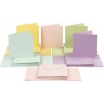 Creativ Company Přaní a obálky 15 × 15 cm (220 g/m2, 50 ks) - mix barev – Zboží Mobilmania