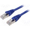 síťový kabel Qoltec 54535 Patch, F/UTP, 6, lanko, Cu, PVC, 1m, modrý