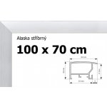 BFHM Alaska hliníkový rám 100x70cm stříbrný – Zboží Dáma