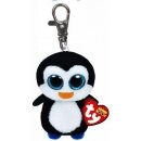 Přívěsek na klíče TY Plyšový tučňák Waddles s velkýma očima