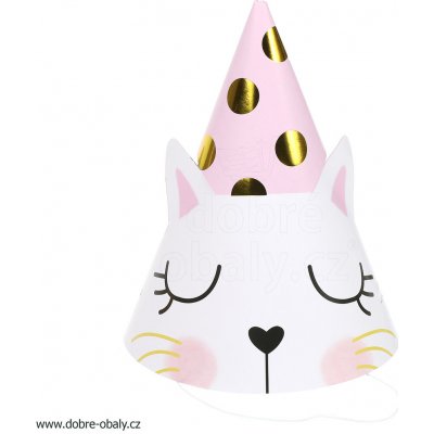 Wiky Párty kloboučky kočka 15 cm 6 ks – Zboží Mobilmania