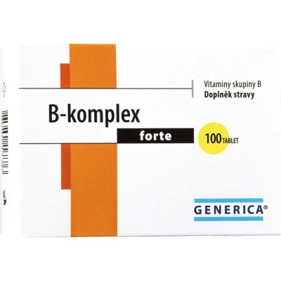 Generica B-komplex forte 100 tablet – Zboží Mobilmania
