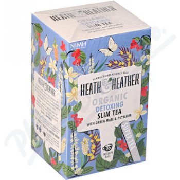 H&H BIO Detoxikační Maté a Psyllium čaj pro přirozený úbytek hmotnosti 20 x 2 g
