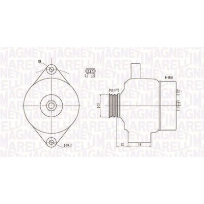 generátor MAGNETI MARELLI 063732026010