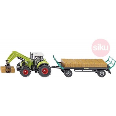 Siku Traktor s nakladačem balíků a přívěsem 1:50 – Zboží Mobilmania