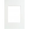 Klasický fotorámeček WALTHER - pasparta 40x60/30x45 polární bílá