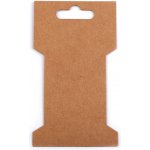 Prima-obchod Papírová karta natural 6,6x11,5 cm s výřezem, barva hnědá přírodní – Hledejceny.cz
