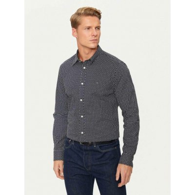Tommy Hilfiger pánská košile Poplin MW0MW36870 modrá – Zboží Dáma