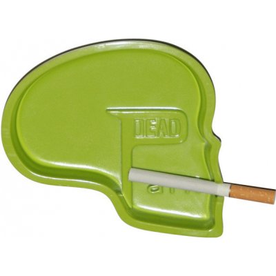 Master Popelník ve tvaru lebky zelený – Zboží Mobilmania