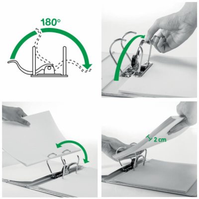Leitz 180° Active Wow Pákový pořadač A4 6,5 cm PP žlutý – Zboží Živě