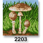 Stoklasa Vyšívací předloha 70244 2203 houby 5 zelená 15x15cm – HobbyKompas.cz