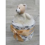 Pastell decor Plenkový dort jednopatrový neutrální s letní dekou Vel.3 - Miminko váží 4 až 9 kg, Velikost oblečení: 62/68 - Miminku jsou 3 až 6 měsíců – Zboží Dáma