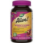 Natures Way Alive! gumový Multivitamin pro ženy s bórem, ovocem a zeleninou 60 gumáků – Hledejceny.cz