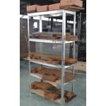 Fistar Regál 1800 x 900 x 400 mm kov zinek 5 polic stříbrná – Zboží Dáma