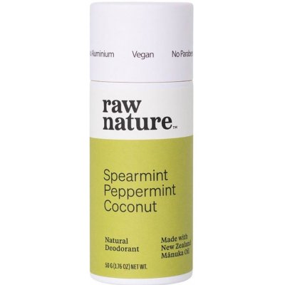 Raw Nature Přírodní deodorant - spearmint, peppermint, kokos - 50g – Zbozi.Blesk.cz