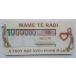 Dřevěné přání Máme Tě rádi – Zboží Dáma