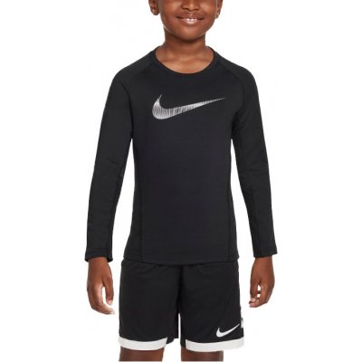 Nike Triko s dlouhým rukávem Pro Warm Crew Sweatshirt Kids dv3244-010 – Hledejceny.cz