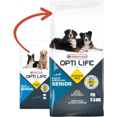 Versele Laga Opti Life Senior Medium & Maxi 12,5 kg – Zboží Mobilmania