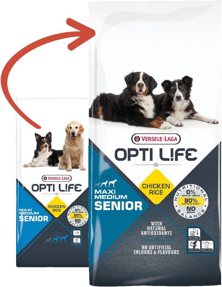 Versele Laga Opti Life Senior Medium & Maxi 12,5 kg