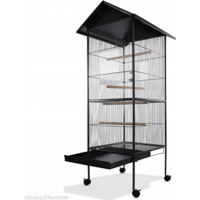 TecTake 402288 voliéra 168 cm antracit – Zboží Dáma