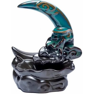 Nefertitis Stojánek pro vonné kužely s tekoucím kouřem Měsíc cca 12 cm – Zboží Dáma