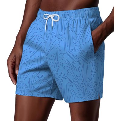 Nike swim Breaker Logofetti 5 university blue – Zboží Mobilmania