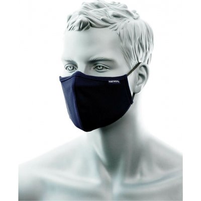 Portwest Protimikrobiální látková rouška 2vrstvá námořní modrá – Zboží Dáma