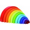 Montessori Tooky Toy - kostky Rainbow Puzzle