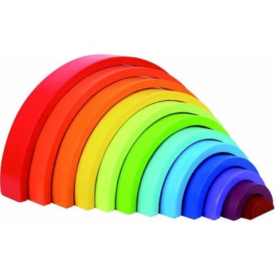 Montessori Tooky Toy - kostky Rainbow Puzzle – Zbozi.Blesk.cz