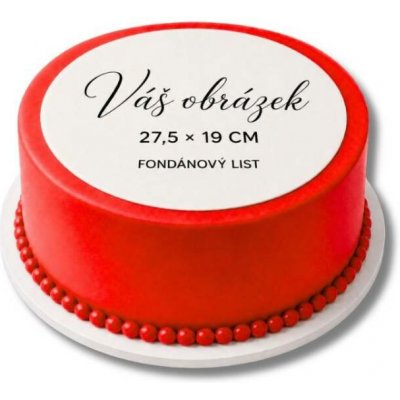 Dortisimo Tisk na fondánový list do max. rozměru 25,3 x 19 cm (pouze formát jpg a pdf) – Hledejceny.cz