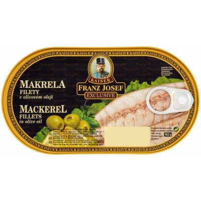 Kaiser Franz Josef Exclusive Makrela filety v olivovém oleji 170 g – Zboží Dáma