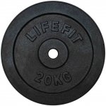 Kotouč Lifefit kovový 20kg pro 30mm tyč - černá