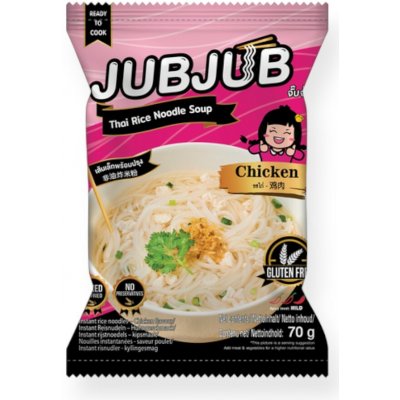 Jub Jub Instantní rýžové nudle s kuřecí příchutí 70 g – Hledejceny.cz