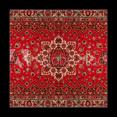 Obraz 1D - 50 x 50 cm - Old Persian carpet with pattern. top view Starý perský koberec se vzorem. pohled shora – Zboží Mobilmania