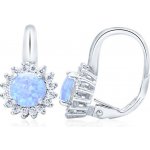 Mabell dámské stříbrné náušnice MARY CZ221PSS1369E-BLUEC45 – Zboží Mobilmania