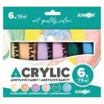 Junior Akrylová farba 75 ml 6 ks sada Pastel – Hledejceny.cz