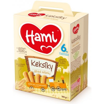 Hami Keksíky dětské sušenky 180 g – Zbozi.Blesk.cz