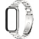 VSECHNONAMOBIL 133250 CLASSIC Kovový řemínek + ochranný kryt pro Xiaomi Smart Band 9 Active stříbrný – Zbozi.Blesk.cz