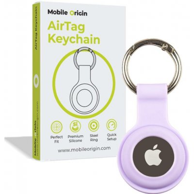 Mobile Origin AirTag klíčenka Fialová FRL-ATKC-PUR – Zboží Mobilmania