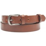 Hnědý dámský kožený opasek Nivasaža elegantní úzký ELG25 – Hledejceny.cz
