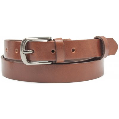 Hnědý dámský kožený opasek Nivasaža elegantní úzký ELG25 – Hledejceny.cz