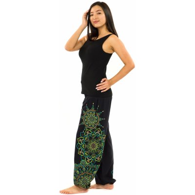 Himalife Kalhoty Damsa černá se zelenou – Zboží Dáma