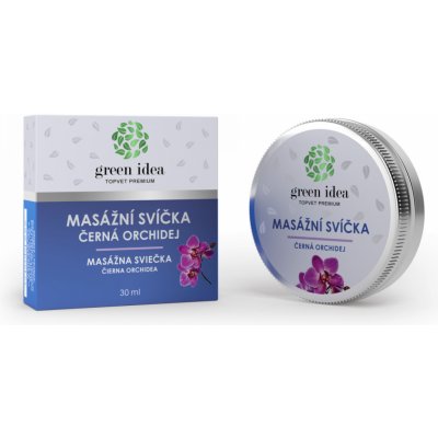 Green Idea masážní svíčka Černá orchidej 30 ml – Zbozi.Blesk.cz