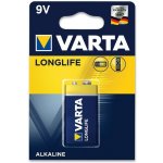 Varta Longlife 9V 1ks 4122101411 – Zboží Živě