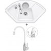 Set dřezu a baterie Set Villeroy & Boch Solo Corner 1075.20R + Deante NEO LUNO BOC W720